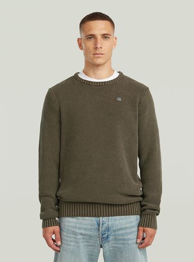 Prenda teñida de punto con estructura